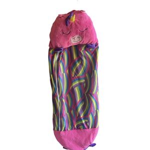 EUC Unicorn Zip Up‎ Sleeping Bag Rainbow Plush Snuggly
